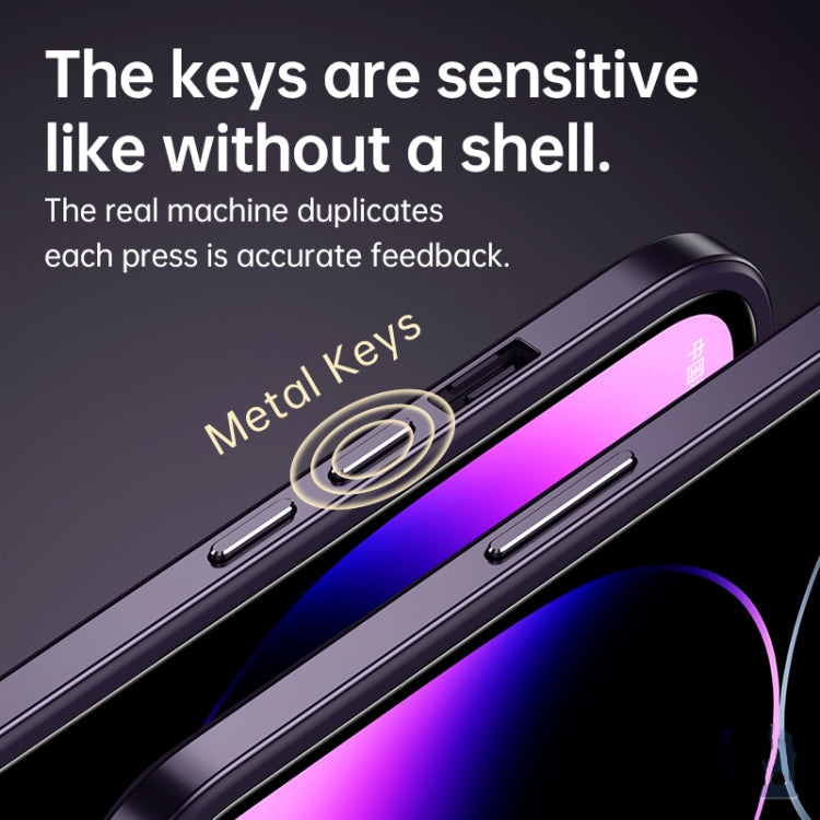 For iPhone 14 Pro Max SULADA Metal Frame + Nano Glass + TPU Phone Case(Black) - free shipping - PMC TechLife - Order now!