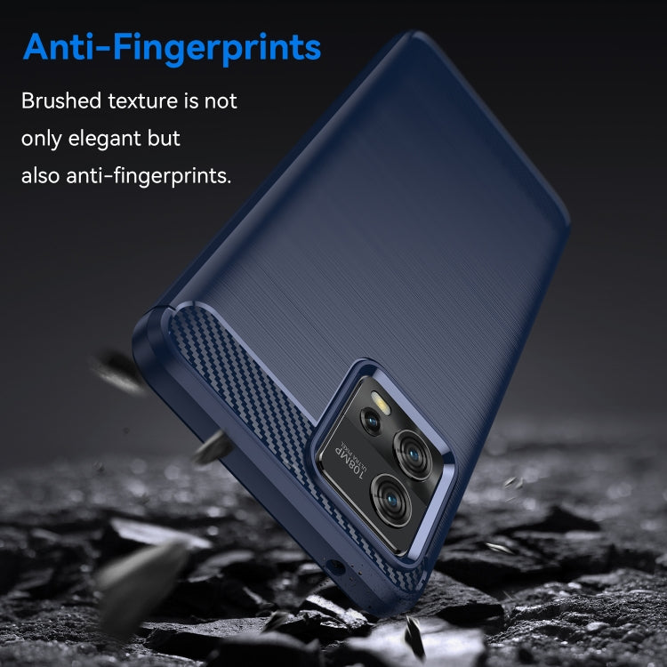 For Motorola Moto G72 5G Brushed Texture Carbon Fiber TPU Phone Case(Blue) - free shipping - PMC TechLife - Order now!