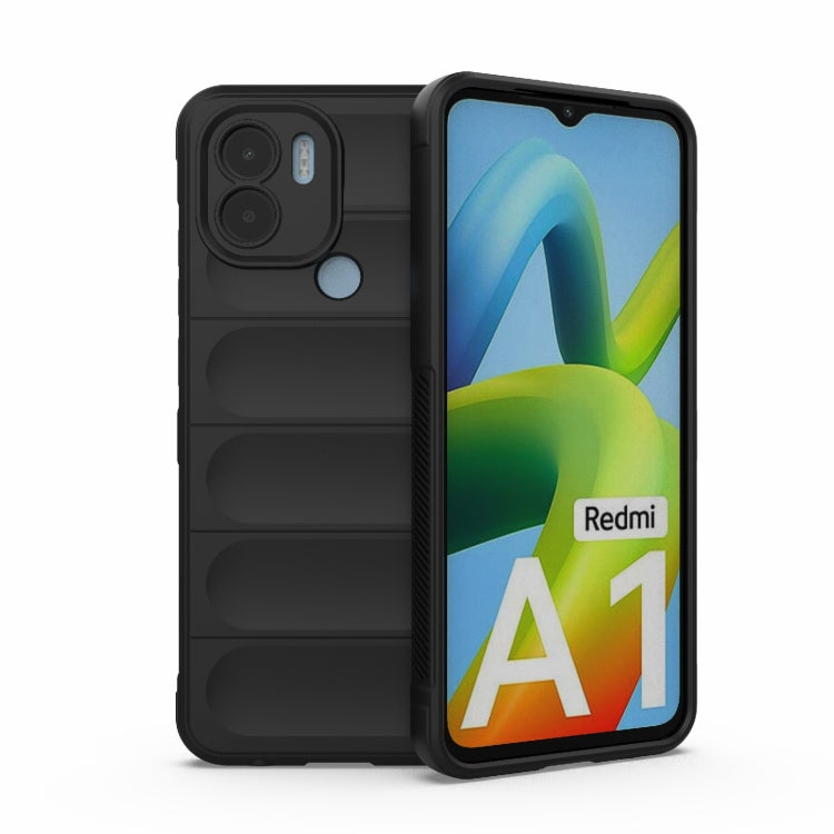 For Xiaomi Redmi A1+ 4G Global Magic Shield TPU + Flannel Phone Case(Black) - free shipping - PMC TechLife - Order now!