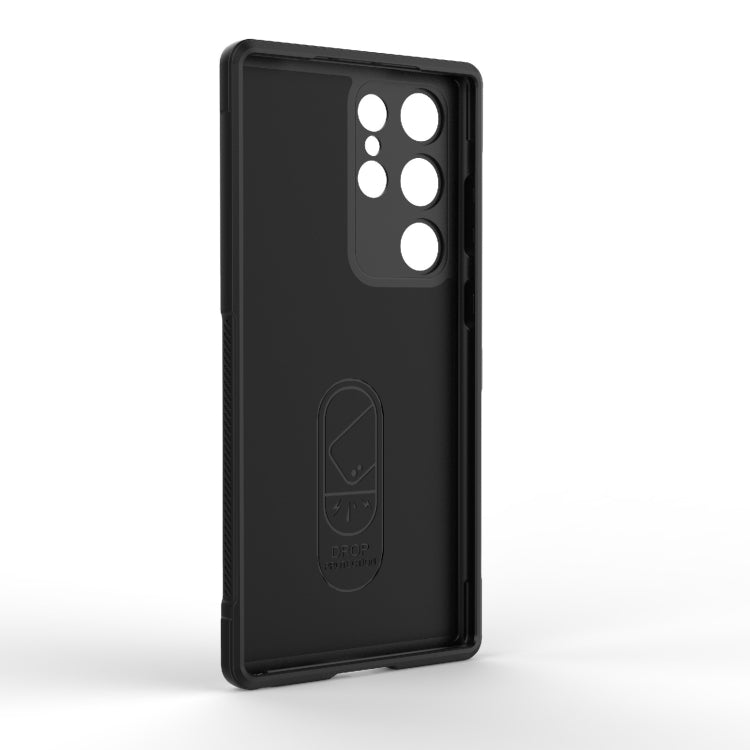 For Samsung Galaxy S23 Ultra 5G Magic Shield TPU + Flannel Phone Case(Dark Blue) - free shipping - PMC TechLife - Order now!