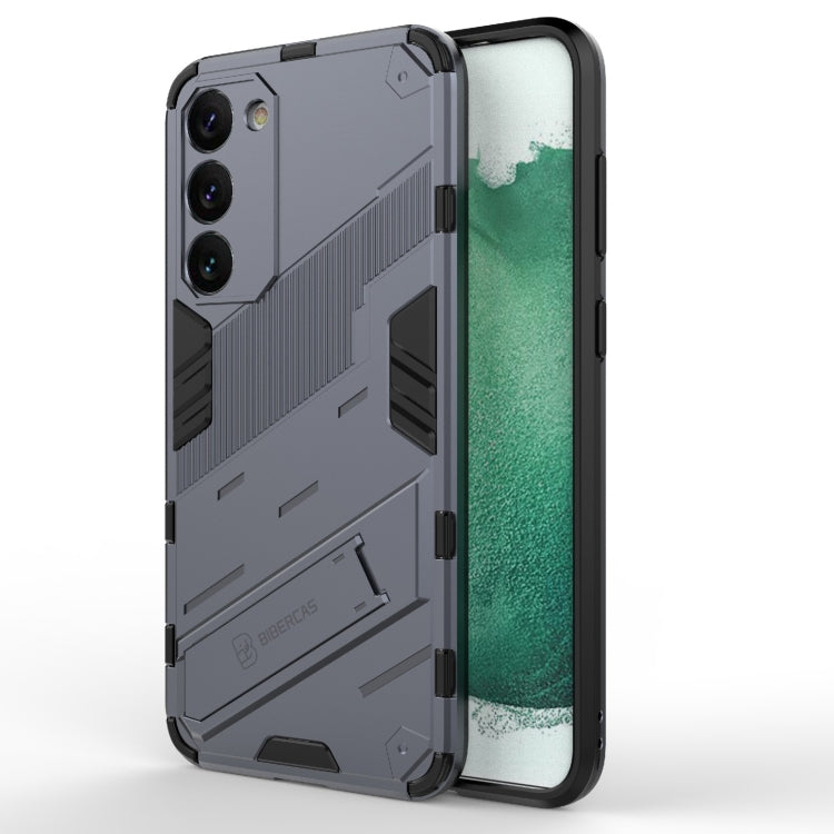 For Samsung Galaxy S23+ 5G Punk Armor 2 in 1 PC + TPU Shockproof Phone Case with Invisible Holder(Grey) - free shipping - PMC TechLife - Order now!