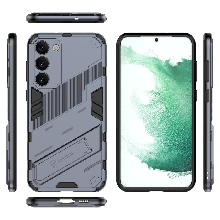 For Samsung Galaxy S23+ 5G Punk Armor 2 in 1 PC + TPU Shockproof Phone Case with Invisible Holder(Grey) - free shipping - PMC TechLife - Order now!