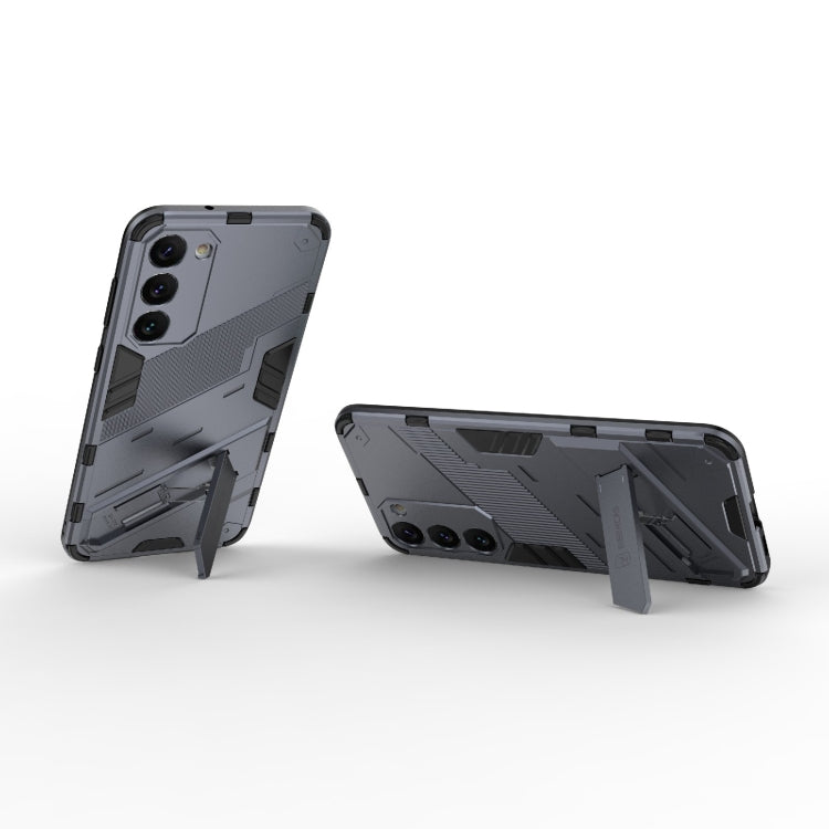 For Samsung Galaxy S23+ 5G Punk Armor 2 in 1 PC + TPU Shockproof Phone Case with Invisible Holder(Grey) - free shipping - PMC TechLife - Order now!