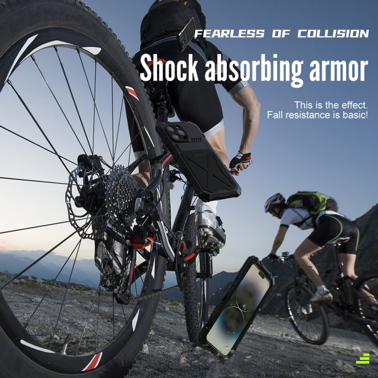 For iPhone 14 Pro Max R-JUST Life Waterproof Dustproof Shockproof Phone Case(Silver) - iPhone 14 Pro Max Cases by R-JUST | Online Shopping South Africa | PMC TechLife | Buy Now Pay Later Mobicred