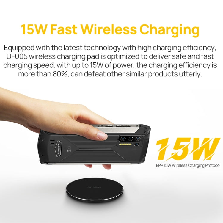 Ulefone UF005 15W Round Fast Charging Qi Wireless Charger(Black) - free shipping - PMC TechLife - Order now!