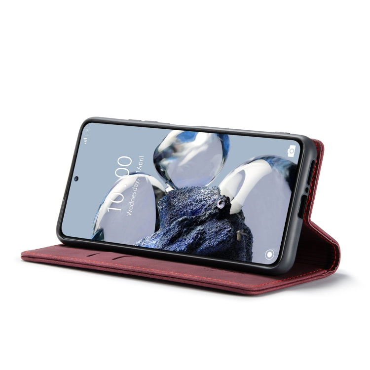 For Xiaomi 12T / 12T Pro CaseMe 013 Multifunctional Horizontal Flip Leather Phone Case(Wine Red) - free shipping - PMC TechLife - Order now!