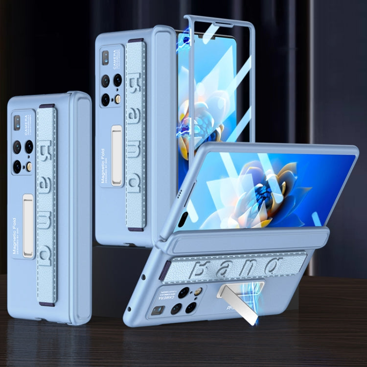 For Huawei Mate X2 GKK Magnetic Hinge Integrated Phone Case with Wrist Strap(Blue) - free shipping - PMC TechLife - Order now!
