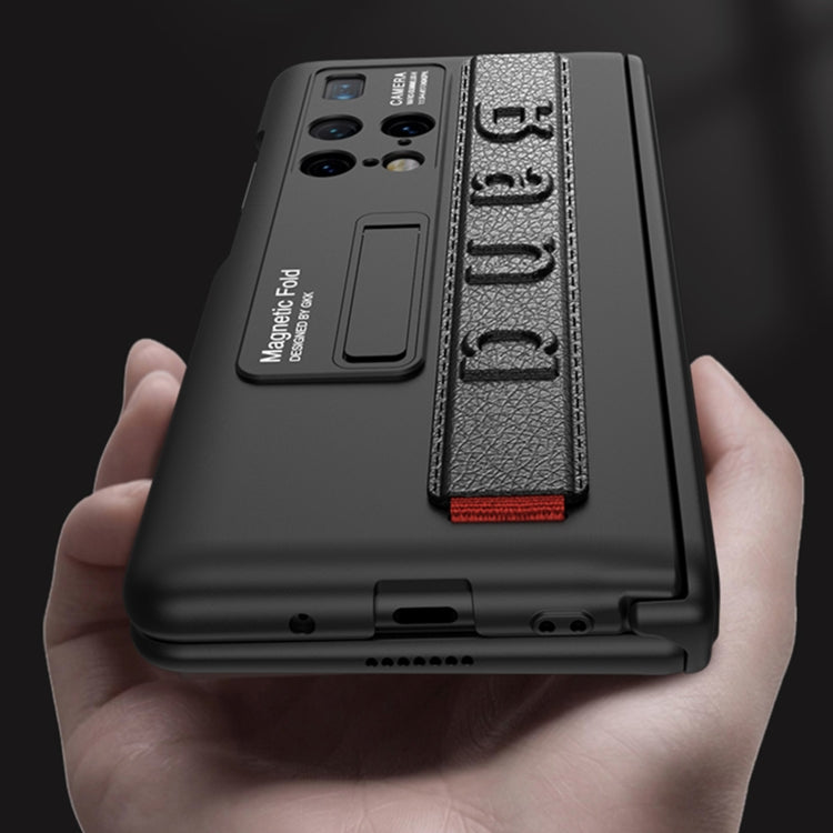 For Huawei Mate X2 GKK Magnetic Hinge Integrated Phone Case with Wrist Strap(Blue) - free shipping - PMC TechLife - Order now!