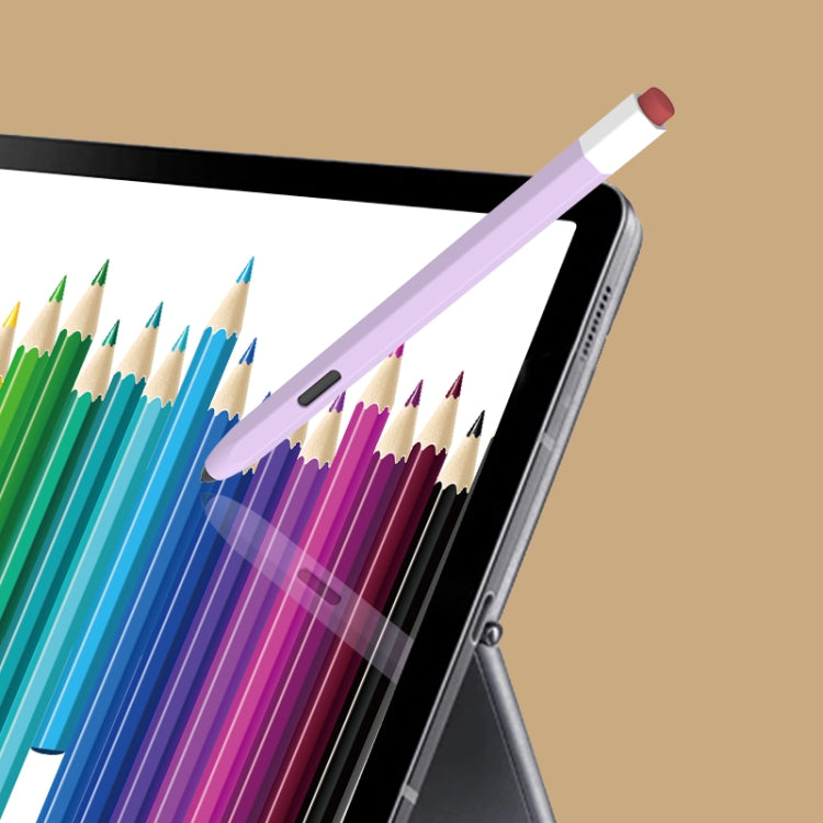For Samsung Galaxy Tab S7 / S7+ / S8 / S8+ LOVE MEI Soft Silicone Stylus Pen Protective Case(Purple) - free shipping - PMC TechLife - Order now!