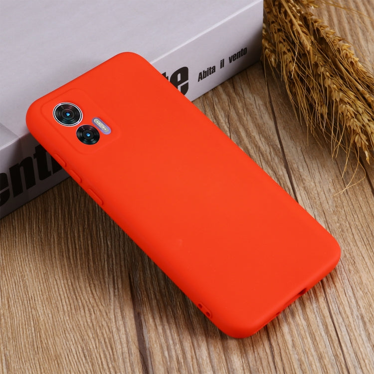 For Motorola Edge 30 Lite 5G / 30 Neo 5G Pure Color Liquid Silicone Shockproof Phone Case(Red) - free shipping - PMC TechLife - Order now!