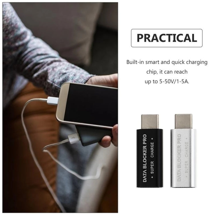 GE07 USB-C / Type-C Data Blocker Fast Charging Connector(Gold) - free shipping - PMC TechLife - Order now!