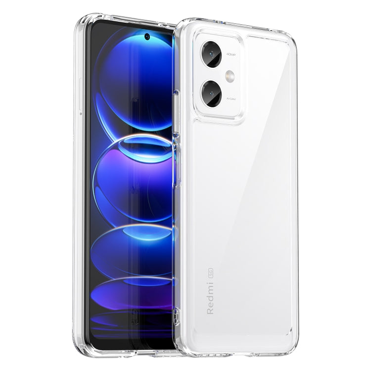 For Xiaomi Redmi Note 12 China Colorful Series Acrylic + TPU Phone Case(Transparent) - free shipping - PMC TechLife - Order now!