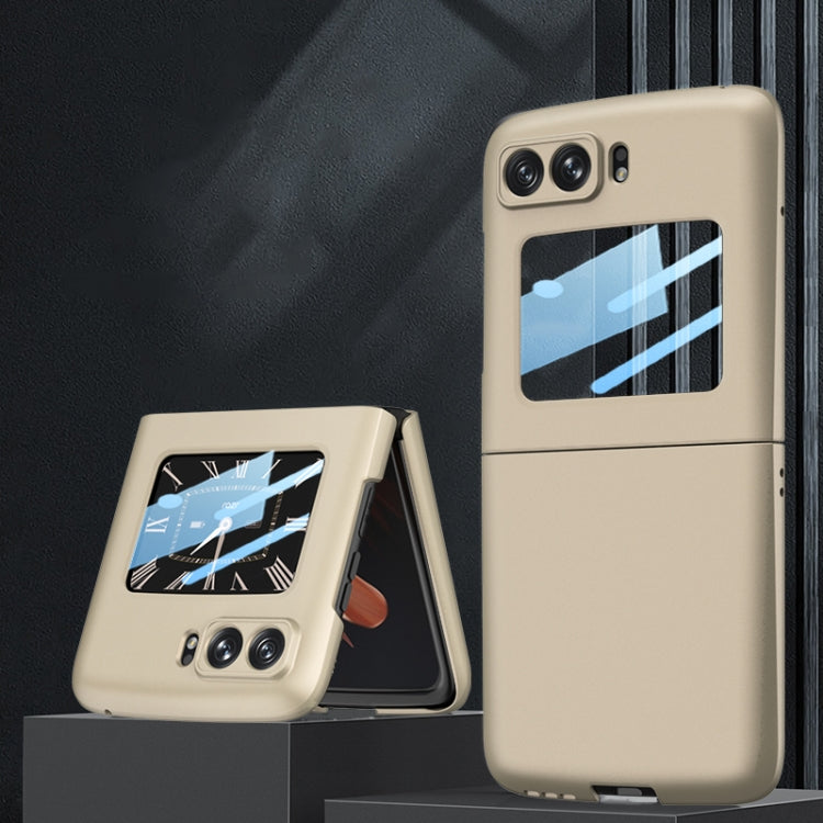 For Motorola Razr 2022 GKK Ultrathin Integrated Shockproof Protective Phone Case(Gold) - Motorola Cases by GKK | Online Shopping South Africa | PMC TechLife | Buy Now Pay Later Mobicred
