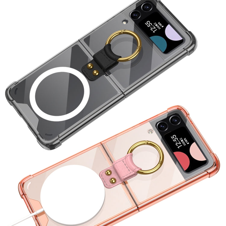For Samsung Galaxy Z Flip3 5G GKK MagSafe Airbag Shockproof Phone Case with Ring Holder(Black) - Galaxy Phone Cases by GKK | Online Shopping South Africa | PMC TechLife