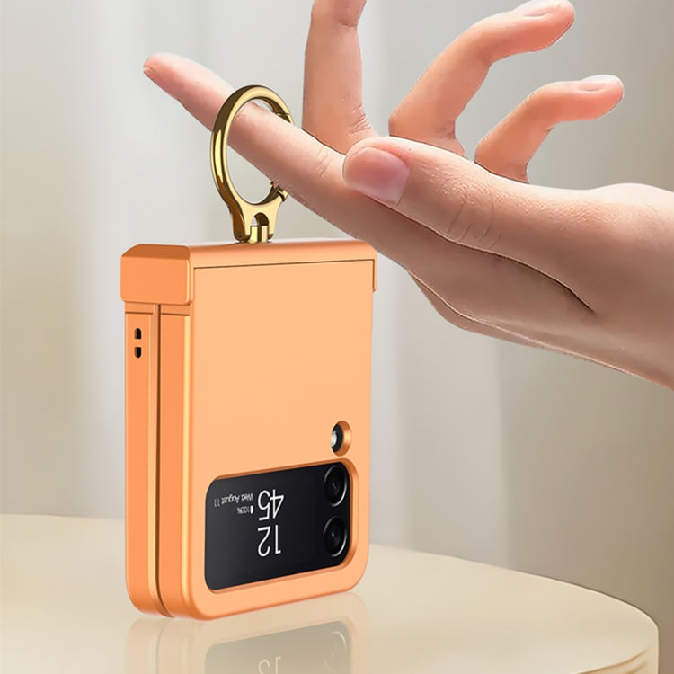 For Samsung Galaxy Z Flip4 GKK Ultrathin Hinge Full Coverage Phone Case with Ring Holder(Blue) - free shipping - PMC TechLife - Order now!