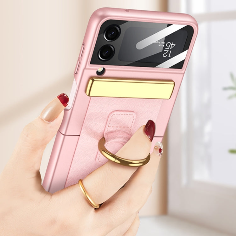 For Samsung Galaxy Z Flip4 GKK Ultrathin Shockproof Phone Case with Ring Holder / Wrist Strap(Purple) - free shipping - PMC TechLife - Order now!
