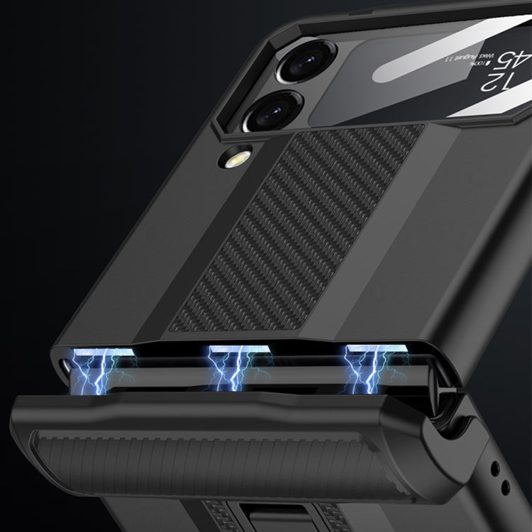 For Samsung Galaxy Z Flip4 GKK Magnetic Fold Shockproof Protective Phone Case(Black) - free shipping - PMC TechLife - Order now!