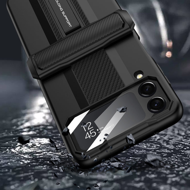 For Samsung Galaxy Z Flip4 GKK Magnetic Fold Shockproof Protective Phone Case(Black) - free shipping - PMC TechLife - Order now!