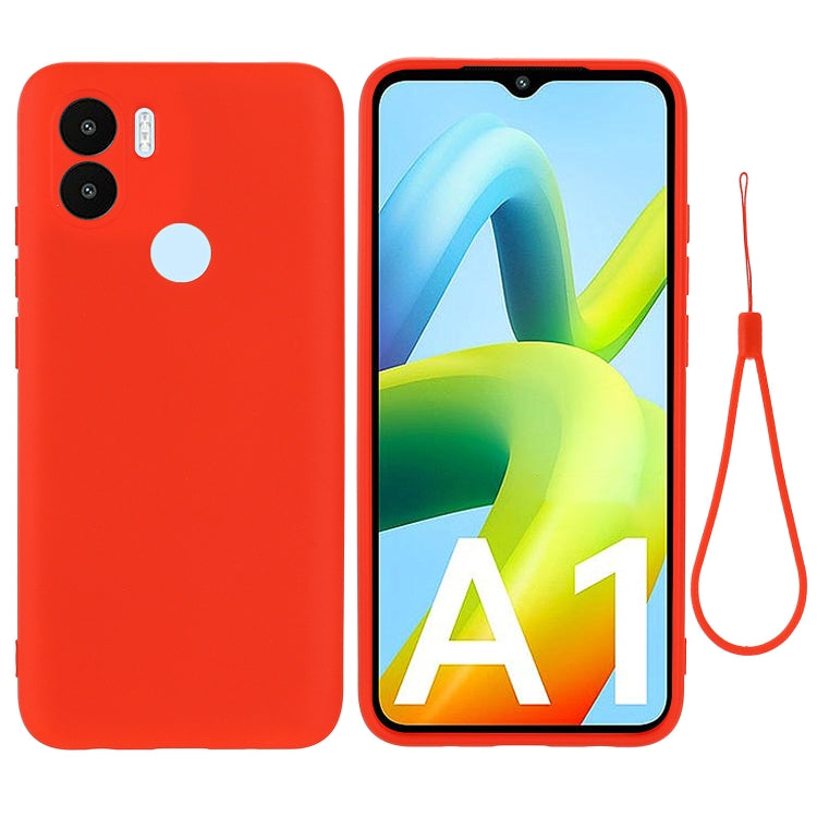 For Xiaomi Redmi A1+ / A2+ / Poco C50 Solid Color Liquid Silicone Shockproof Full Coverage Phone Case(Red) - free shipping - PMC TechLife - Order now!