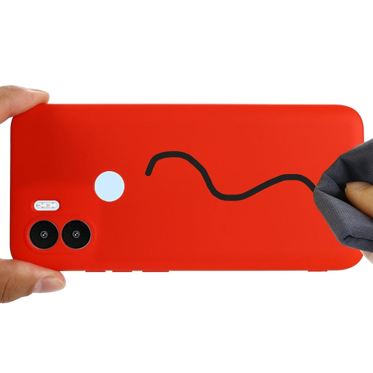 For Xiaomi Redmi A1+ / A2+ / Poco C50 Solid Color Liquid Silicone Shockproof Full Coverage Phone Case(Red) - free shipping - PMC TechLife - Order now!