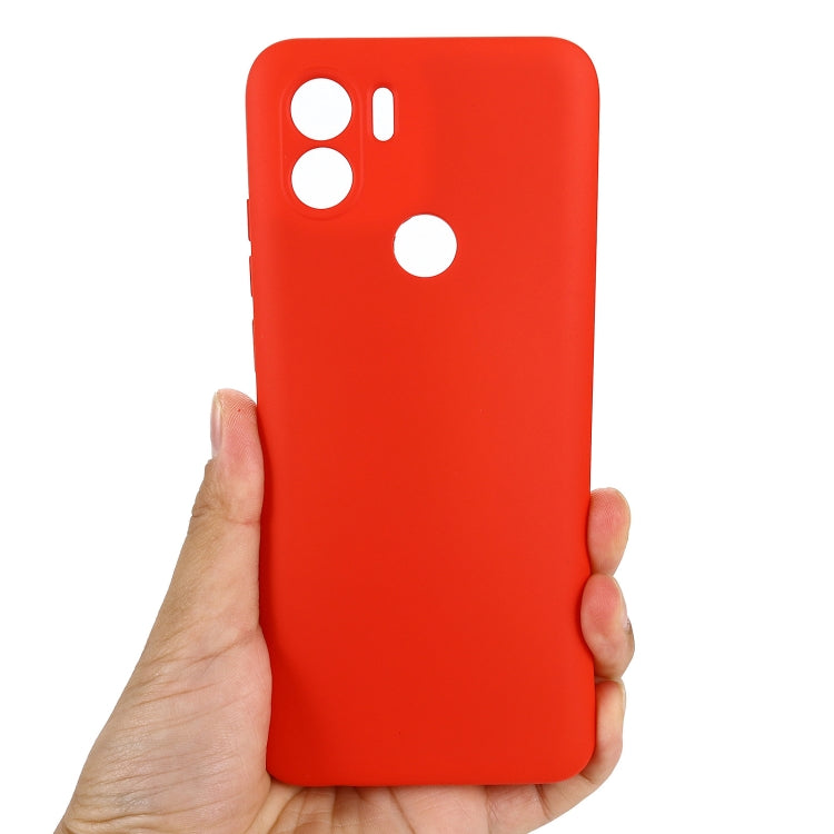 For Xiaomi Redmi A1+ / A2+ / Poco C50 Solid Color Liquid Silicone Shockproof Full Coverage Phone Case(Red) - free shipping - PMC TechLife - Order now!