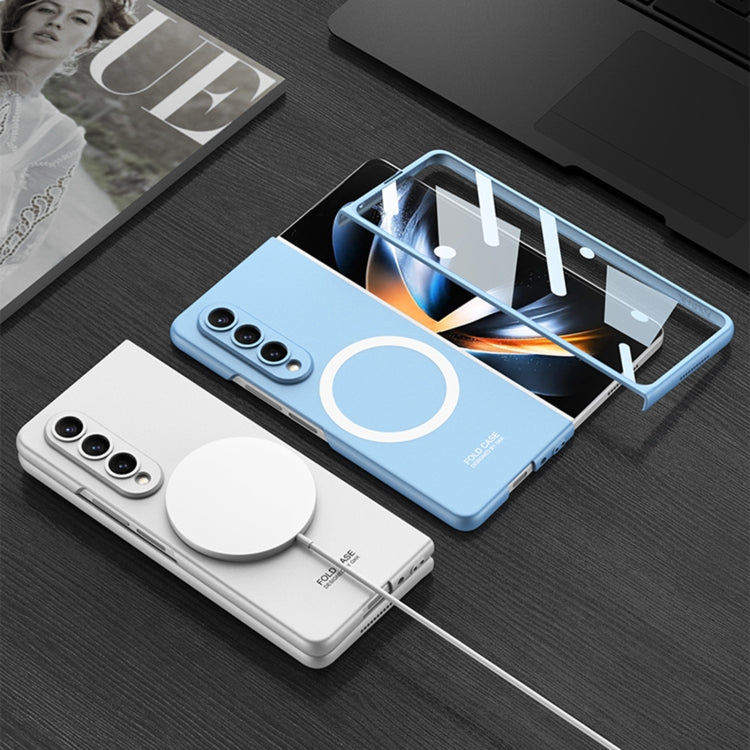 For Samsung Galaxy Z Fold4 GKK MagSafe Ultrathin Integrated Shockproof Protective Phone Case(Silver) - Galaxy Z Fold4 5G Cases by GKK | Online Shopping South Africa | PMC TechLife | Buy Now Pay Later Mobicred