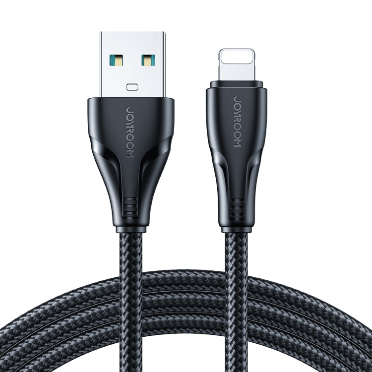 JOYROOM 2.4A USB to 8 Pin Surpass Series Fast Charging Data Cable, Length:0.25m(Black) - Normal Style Cable by JOYROOM | Online Shopping South Africa | PMC TechLife