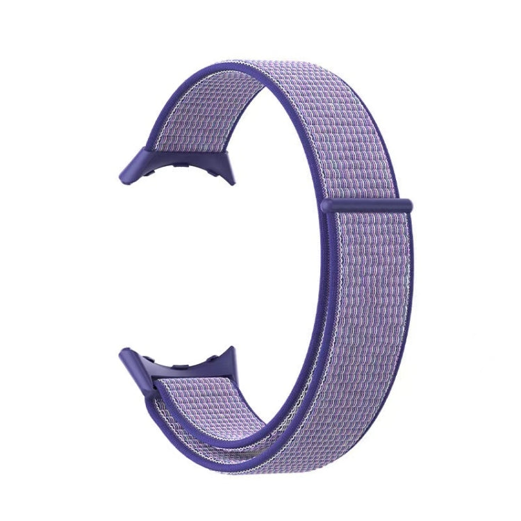 For Google Pixel Watch Nylon Woven Plastic Connector Watch Band(Blue Purple) - free shipping - PMC TechLife - Order now!