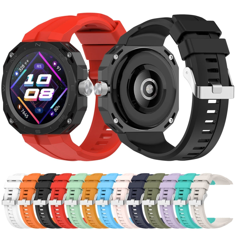 For Huawei Watch GT Cyber Monochrome Silicone Watch Band (Blue) - Smart Wear by PMC TechLife | Online Shopping South Africa | PMC TechLife