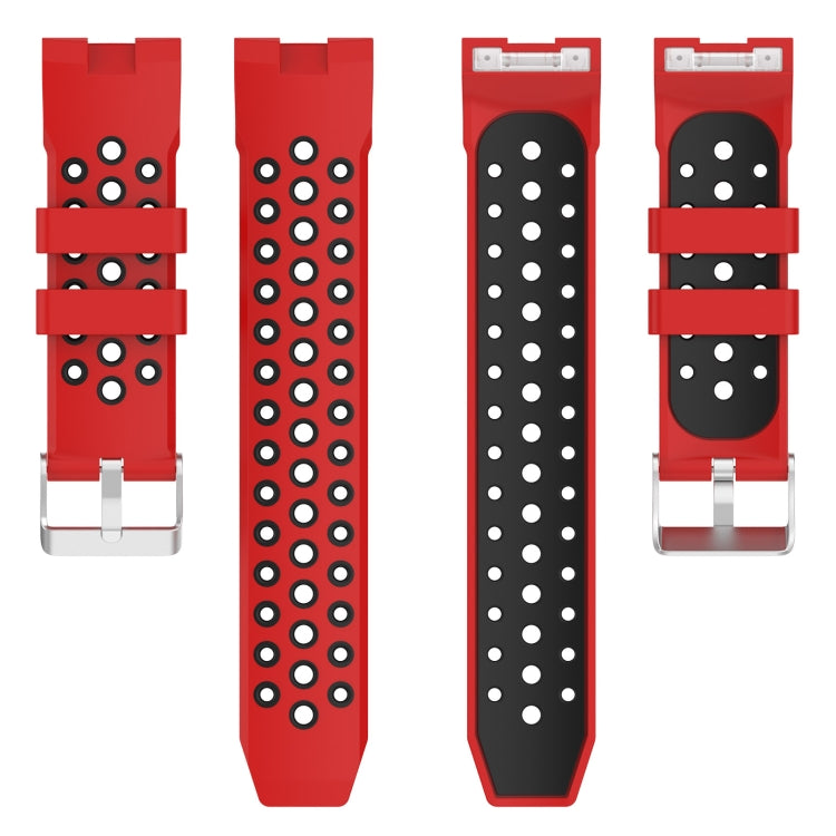 For Huawei Watch GT Cyber Two-color Silicone Watch Band(Red Black) - free shipping - PMC TechLife - Order now!