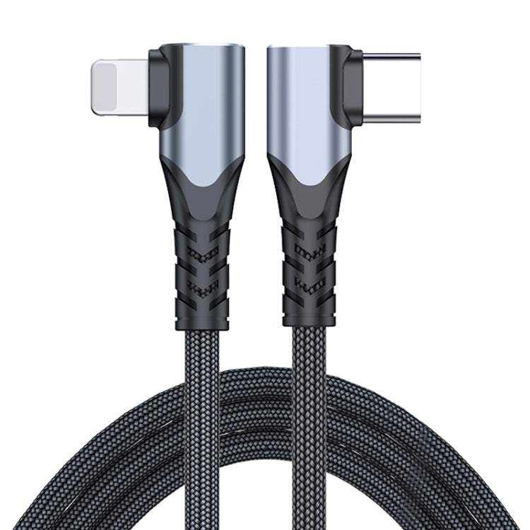 ADC-009 20W USB-C/Type-C to 8 Pin Double Elbow Data Cable, Length:2m - 2 in 1 Cable by PMC TechLife | Online Shopping South Africa | PMC TechLife