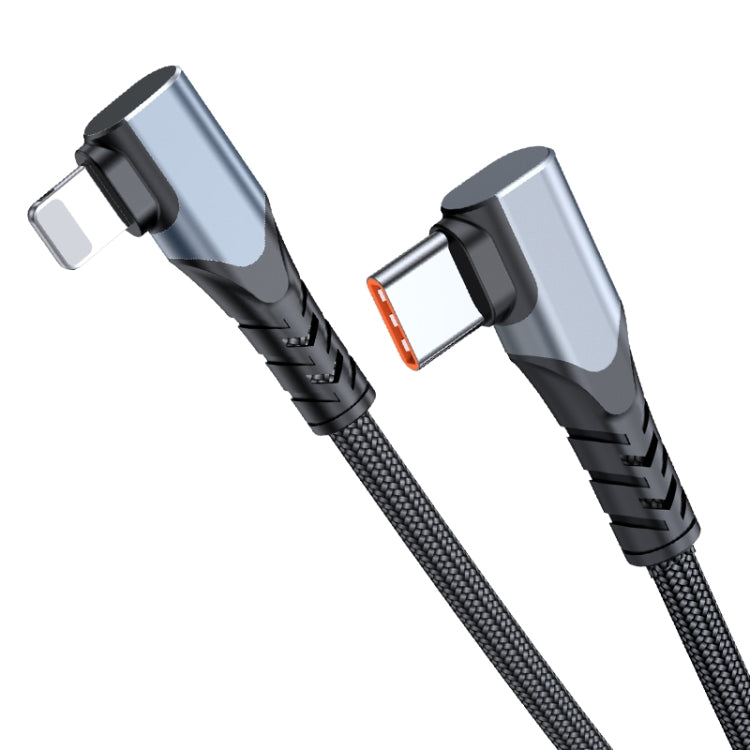 ADC-009 20W USB-C/Type-C to 8 Pin Double Elbow Data Cable, Length:2m - 2 in 1 Cable by PMC TechLife | Online Shopping South Africa | PMC TechLife
