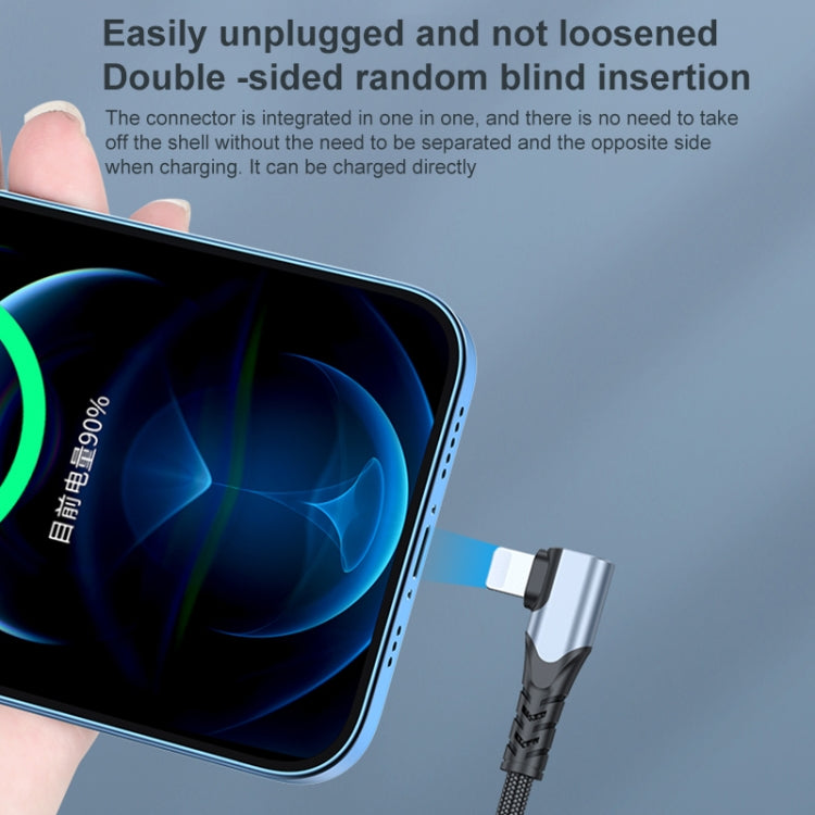 ADC-009 20W USB-C/Type-C to 8 Pin Double Elbow Data Cable, Length:2m - 2 in 1 Cable by PMC TechLife | Online Shopping South Africa | PMC TechLife