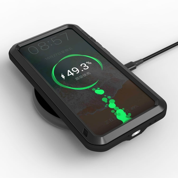 For Huawei P40 LOVE MEI Metal Shockproof Waterproof Dustproof Protective Case(Black) - free shipping - PMC TechLife - Order now!