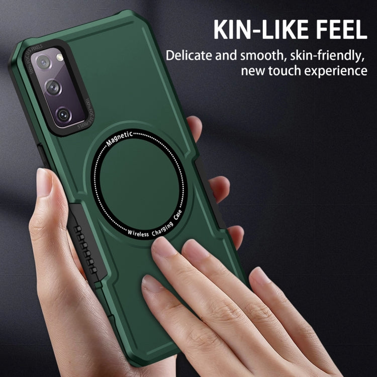 For Samsung Galaxy S20 FE MagSafe Shockproof Armor Phone Case(Dark Green) - free shipping - PMC TechLife - Order now!