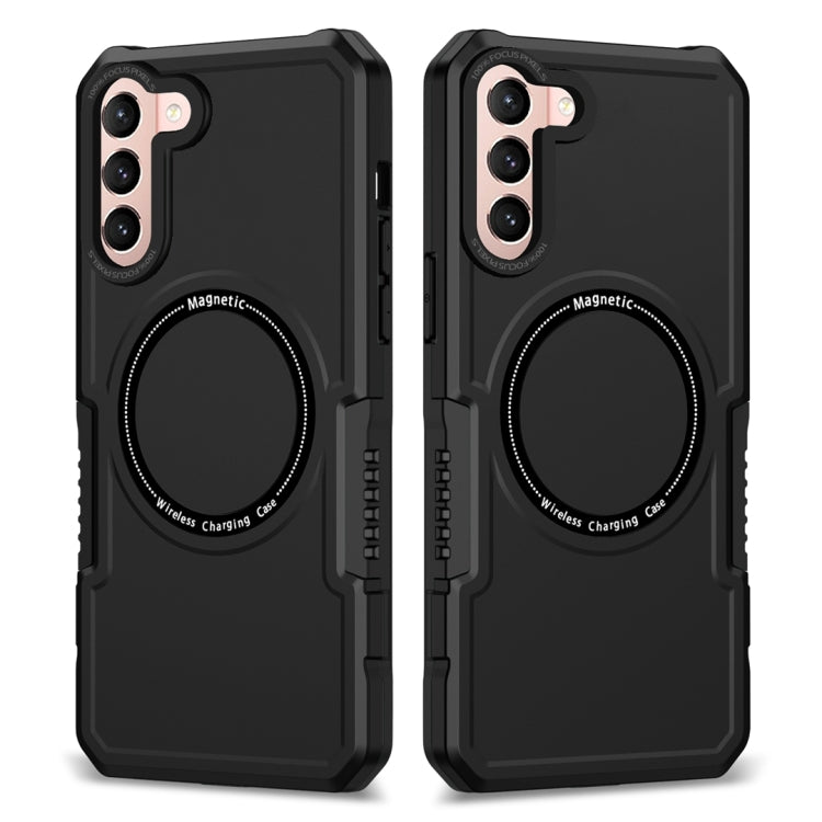 For Samsung Galaxy S21 5G MagSafe Shockproof Armor Phone Case(Black) - Galaxy S21 5G Cases by PMC TechLife | Online Shopping South Africa | PMC TechLife