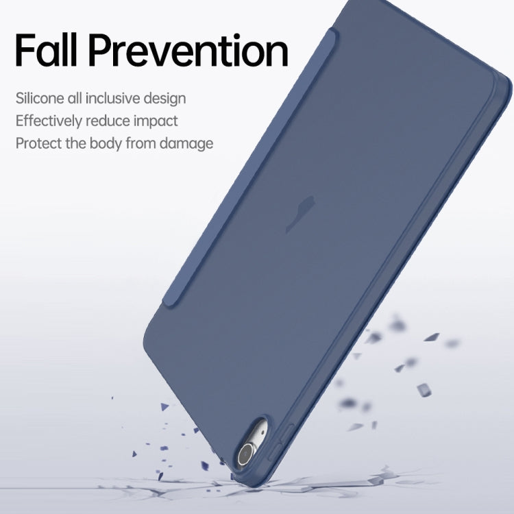 For iPad 2025 / 2022 Multi-folding TPU Leather Smart Tablet Case(Rose Gold) - iPad 2025 / 2022 Cases by PMC TechLife | Online Shopping South Africa | PMC TechLife | Buy Now Pay Later Mobicred