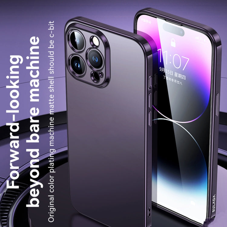 For iPhone 14 SULADA Electroplating Frosted All-inclusive TPU Phone Case(Green) - iPhone 14 Cases by SULADA | Online Shopping South Africa | PMC TechLife