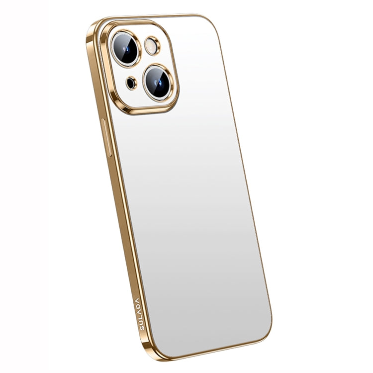 For iPhone 14 Plus SULADA Electroplating Frosted All-inclusive TPU Phone Case(Gold) - free shipping - PMC TechLife - Order now!