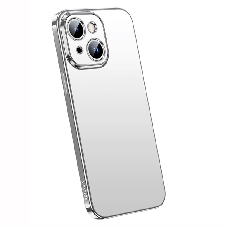 For iPhone 14 Plus SULADA Electroplating Frosted All-inclusive TPU Phone Case(Silver) - iPhone 14 Plus Cases by SULADA | Online Shopping South Africa | PMC TechLife