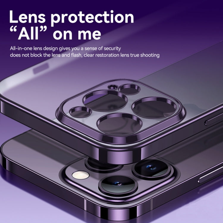 For iPhone 14 Pro SULADA Electroplating Frosted All-inclusive TPU Phone Case(Purple) - iPhone 14 Pro Cases by SULADA | Online Shopping South Africa | PMC TechLife | Buy Now Pay Later Mobicred