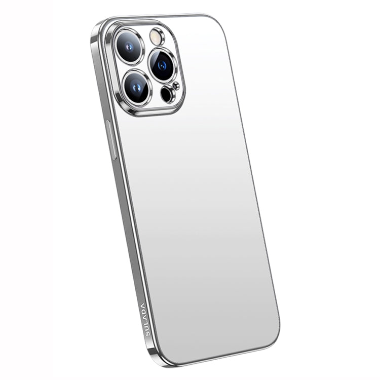 For iPhone 14 Pro Max SULADA Electroplating Frosted All-inclusive TPU Phone Case(Silver) - iPhone 14 Pro Max Cases by SULADA | Online Shopping South Africa | PMC TechLife
