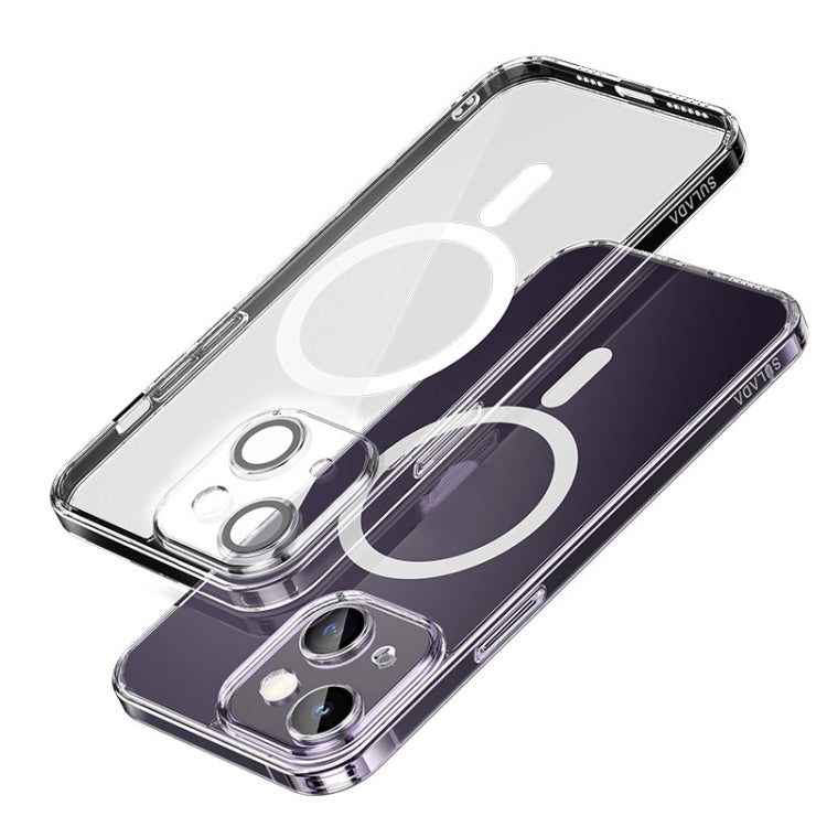 For iPhone 14 SULADA Jingpin Series All-inclusive Lens Electroplated TPU Phone Case(Transparent) - iPhone 14 Cases by SULADA | Online Shopping South Africa | PMC TechLife