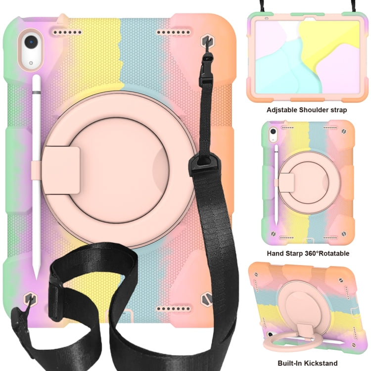 For iPad 2025 / 2022 360 Rotation PC+Silicone Tablet Case(Colorful Rose Gold) - free shipping - PMC TechLife - Order now!