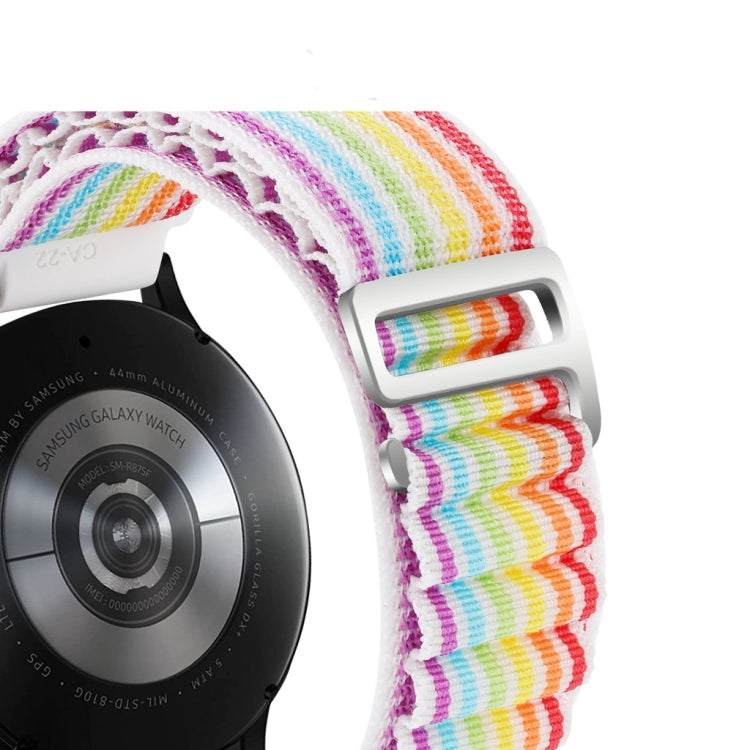 For Realme Watch 3/Amazfit GTR4/4 Pro Universal Nylon Watch Band(Rainbow) - free shipping - PMC TechLife - Order now!