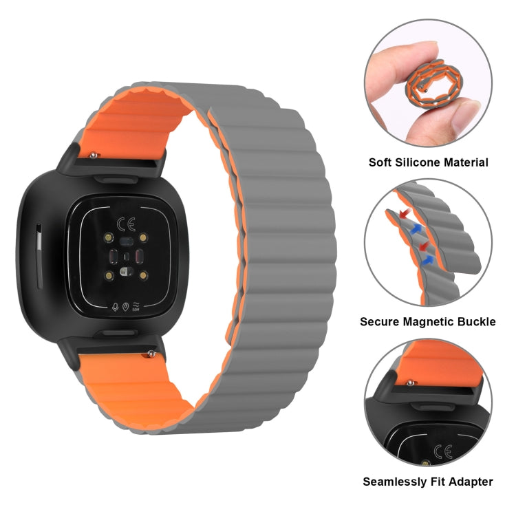 For Fitbit Versa 4 / Sense 2 Universal Magnetic Silicone Watch Band(Red) - free shipping - PMC TechLife - Order now!