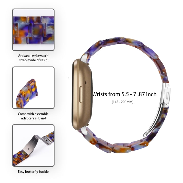 For Fitbit Versa 3 / Sense Universal Resin Watch Band(Blue Ocean) - free shipping - PMC TechLife - Order now!