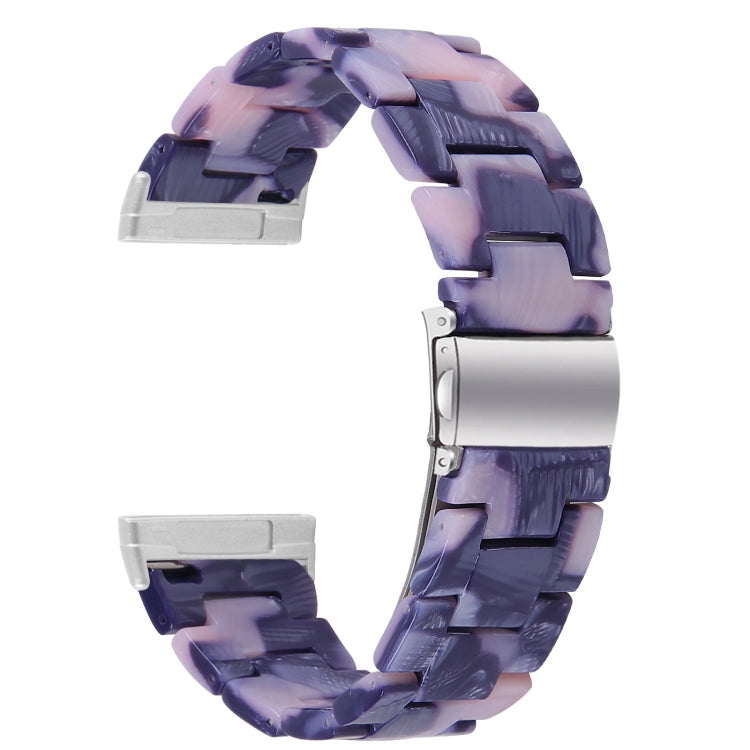 For Fitbit Versa 3 / Sense Universal Resin Watch Band(Dark Black Pink) - free shipping - PMC TechLife - Order now!