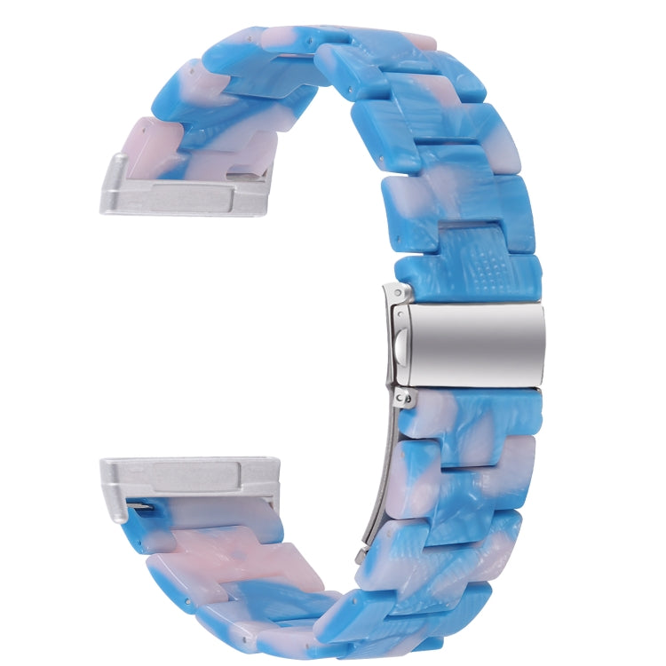 For Fitbit Versa 4 / Sense 2 Universal Resin Watch Band(Blue Pink) - free shipping - PMC TechLife - Order now!