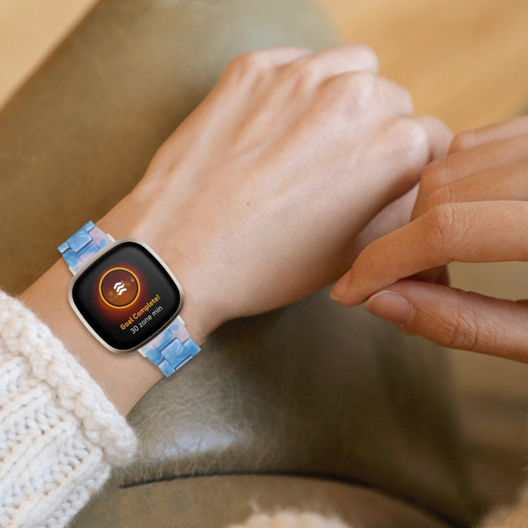 For Fitbit Versa 4 / Sense 2 Universal Resin Watch Band(Blue Pink) - free shipping - PMC TechLife - Order now!